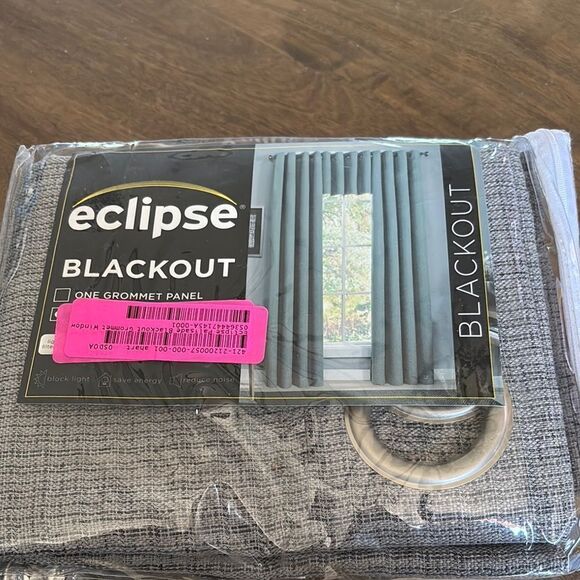 Eclipse 18"x52" Palisade Therma lined Window Valance Gray - Picture 1 of 6